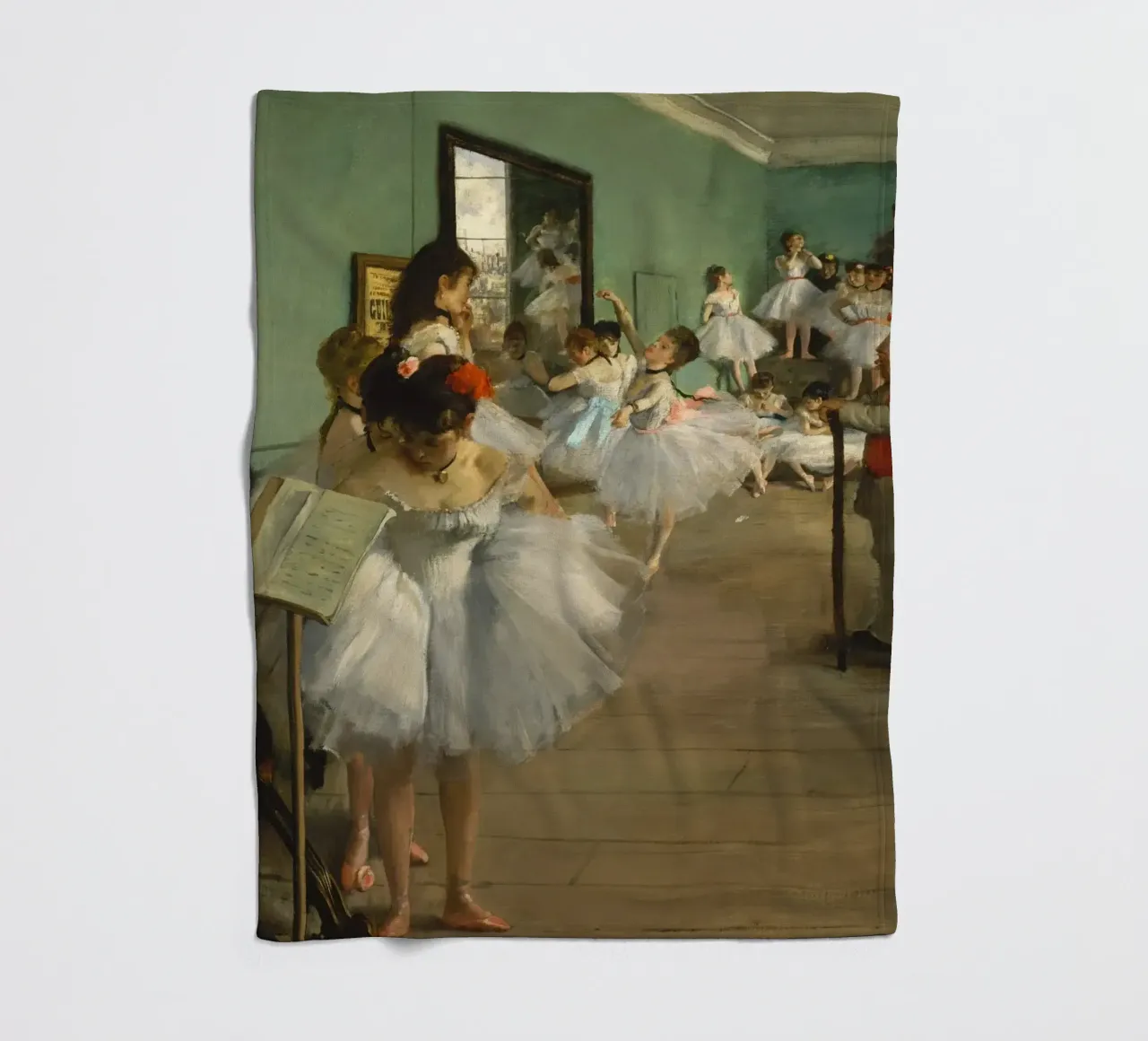 Edgar Degas - La classe di danza coperta in pile da Timeless Artworks
