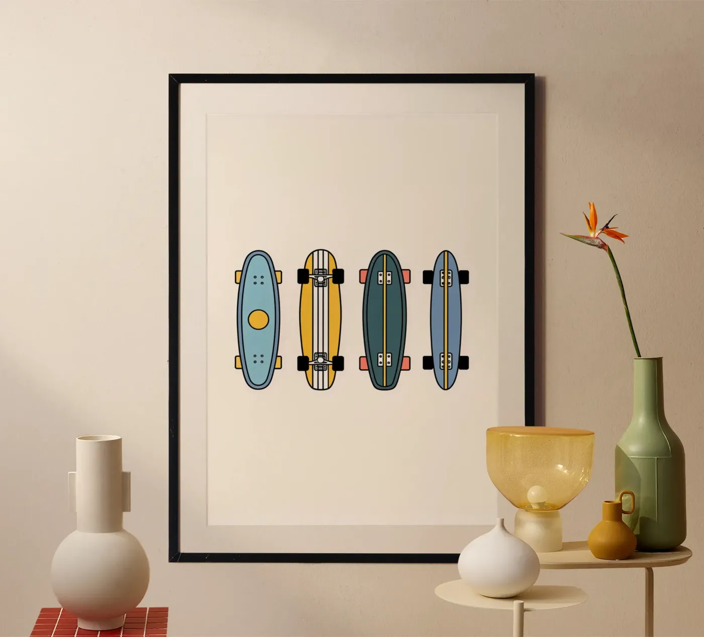 Calm Riders poster da Trace Simonis Flowers