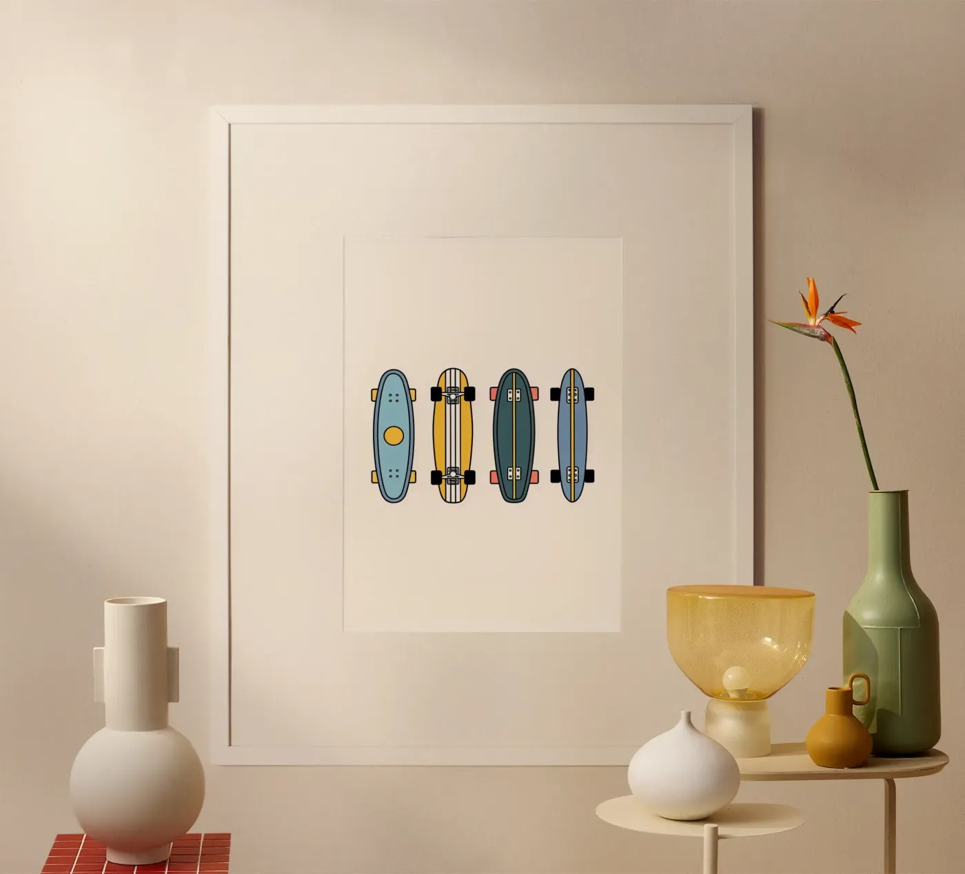 Calm Riders poster da Trace Simonis Flowers