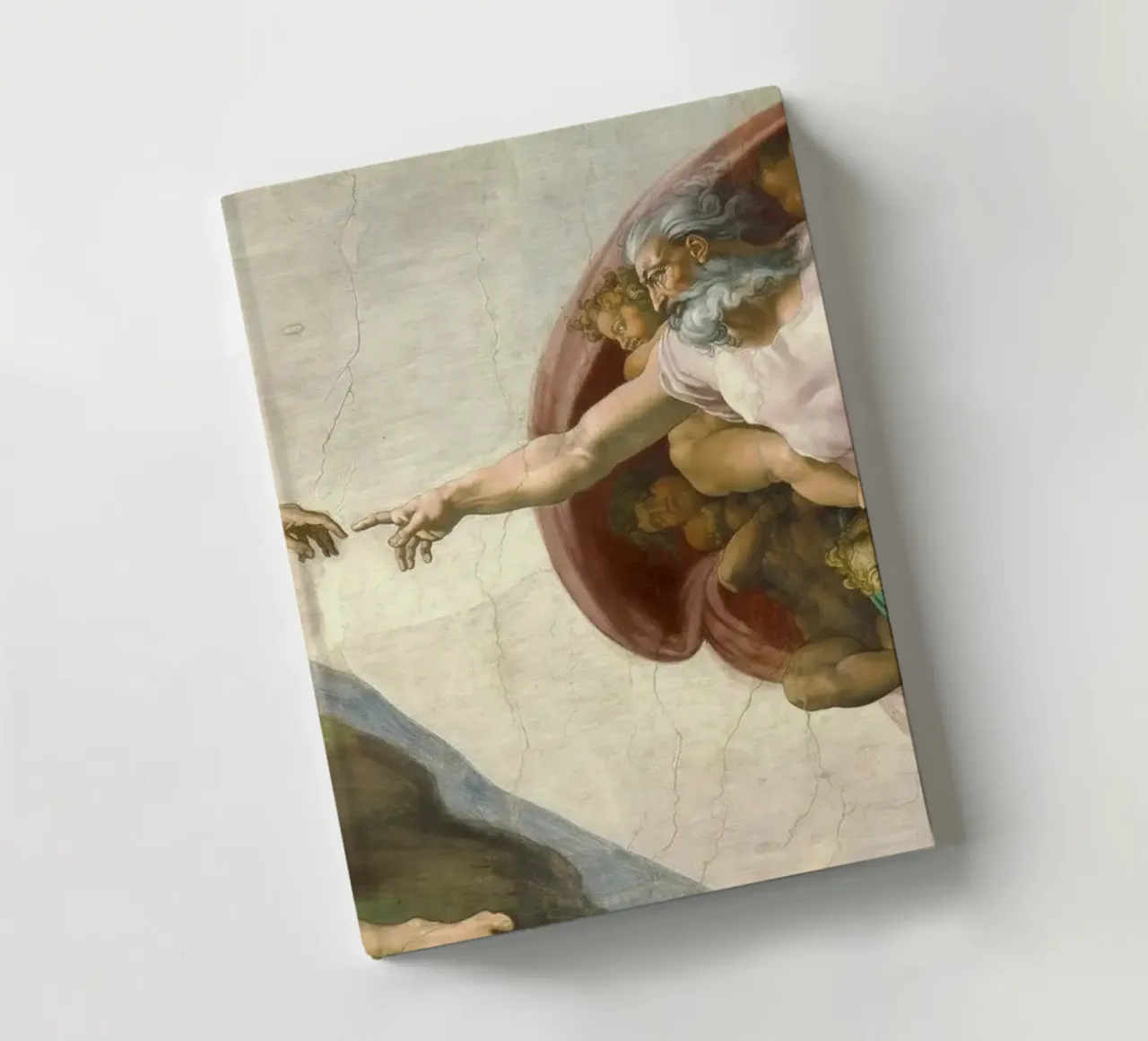 Michelangelo - Creation of Adam notebook by Timeless Artworks