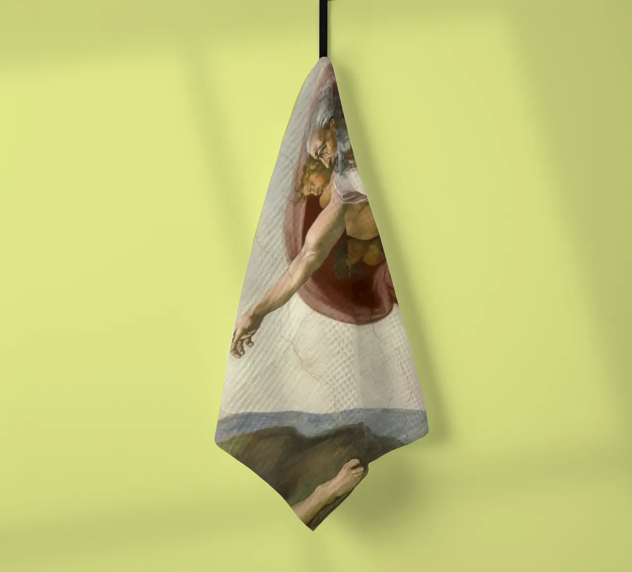 Michel-Ange - La création d'Adam torchon de Timeless Artworks