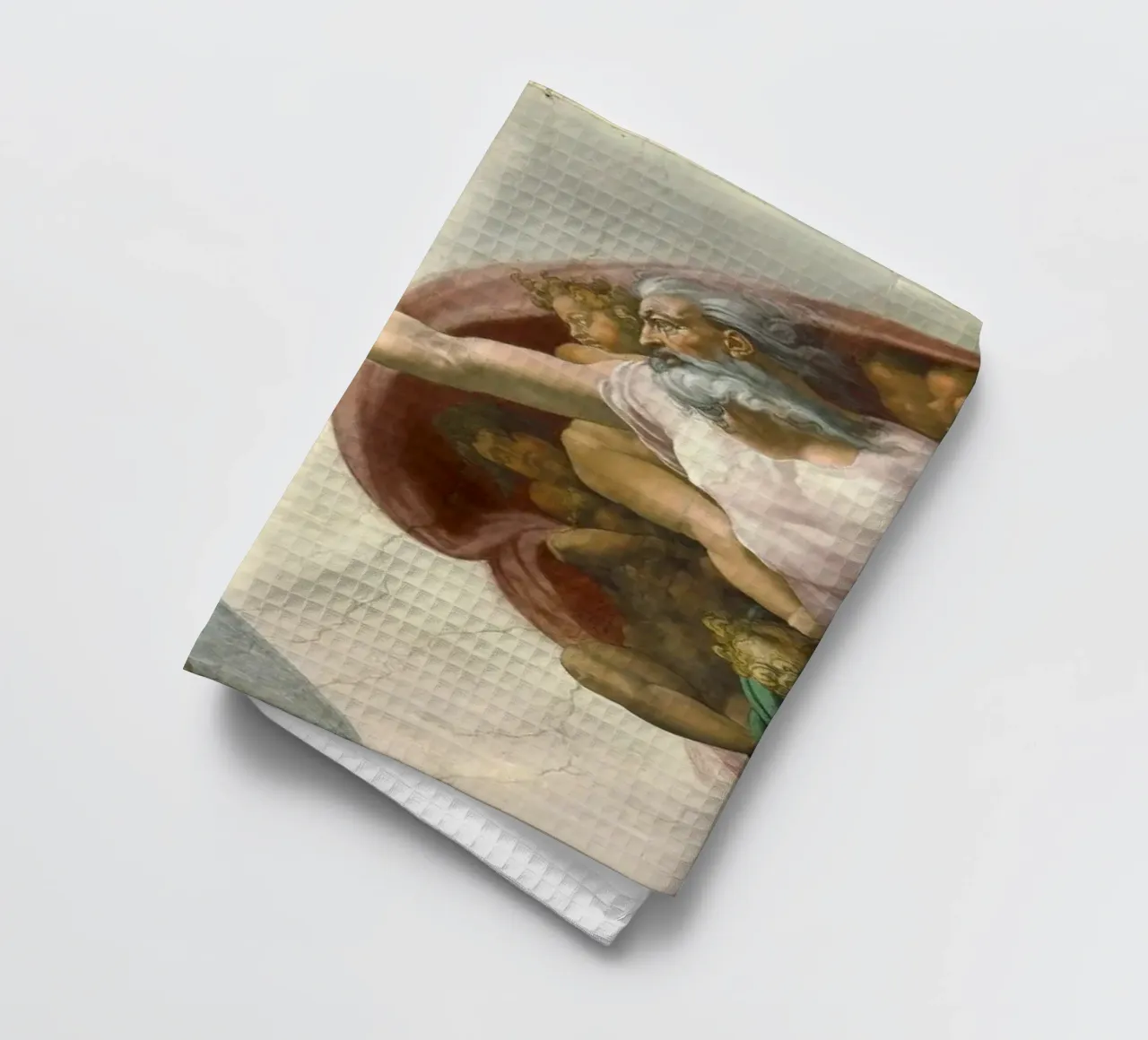 Michel-Ange - La création d'Adam torchon de Timeless Artworks