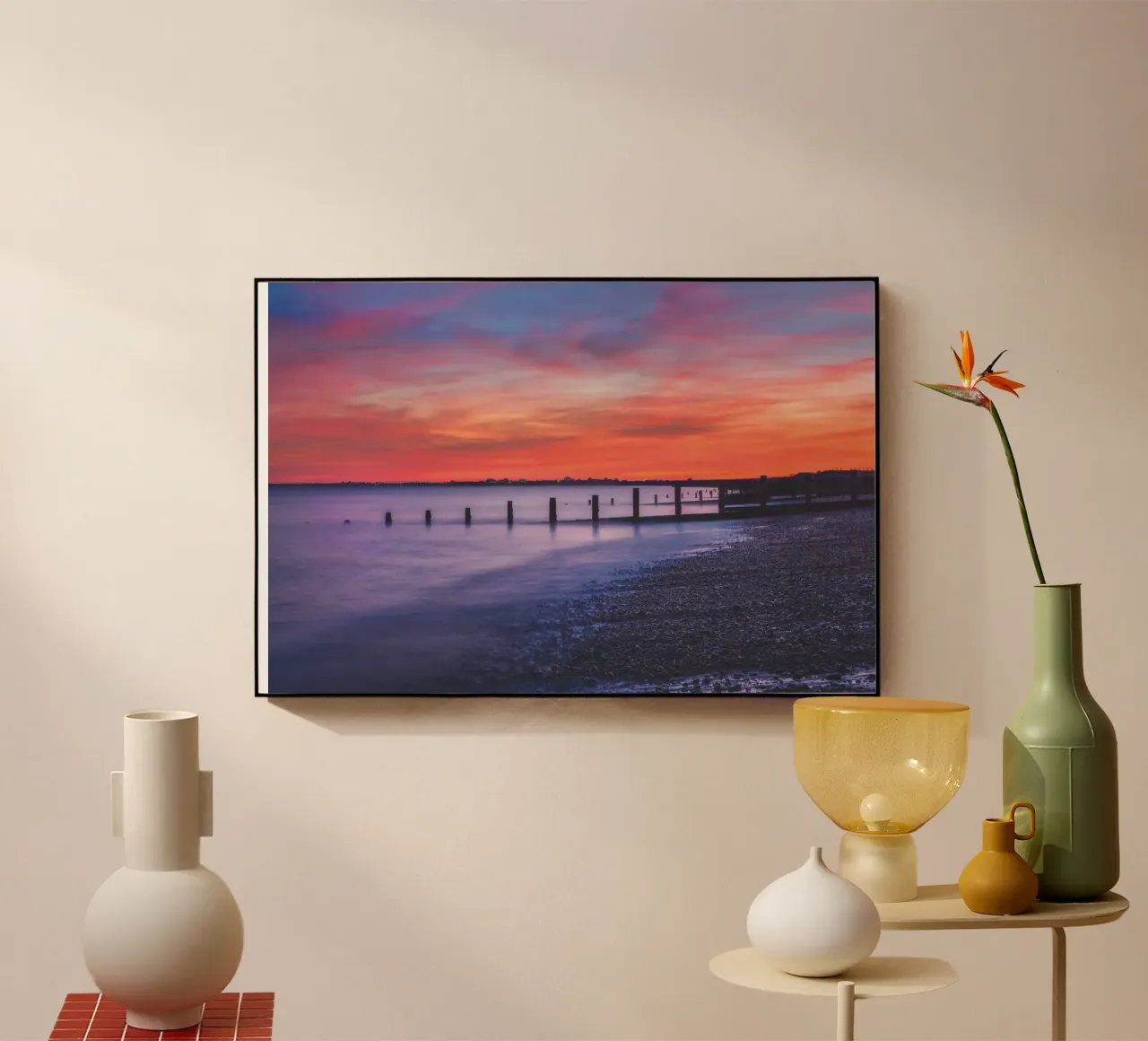 Hythe Sunset plexiglass da Dave Hare Photography