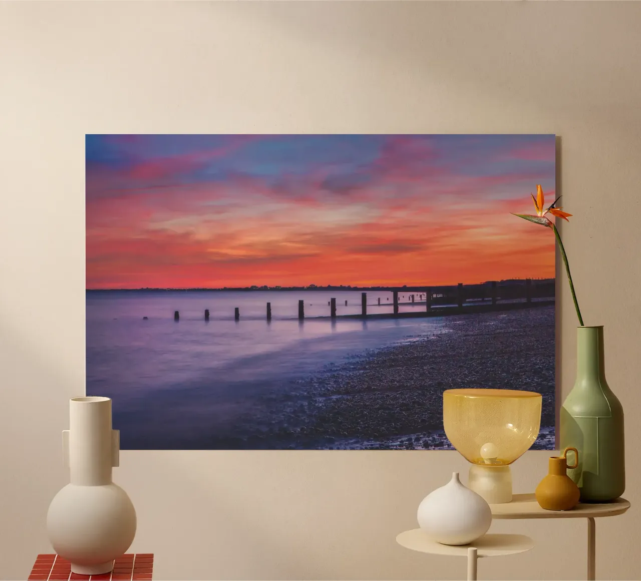 Hythe Sunset plexiglass da Dave Hare Photography