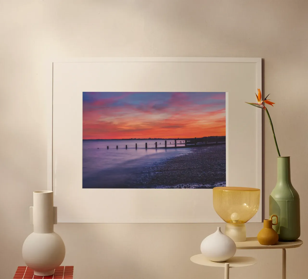 Hythe Sunset carta hahnemühle da Dave Hare Photography