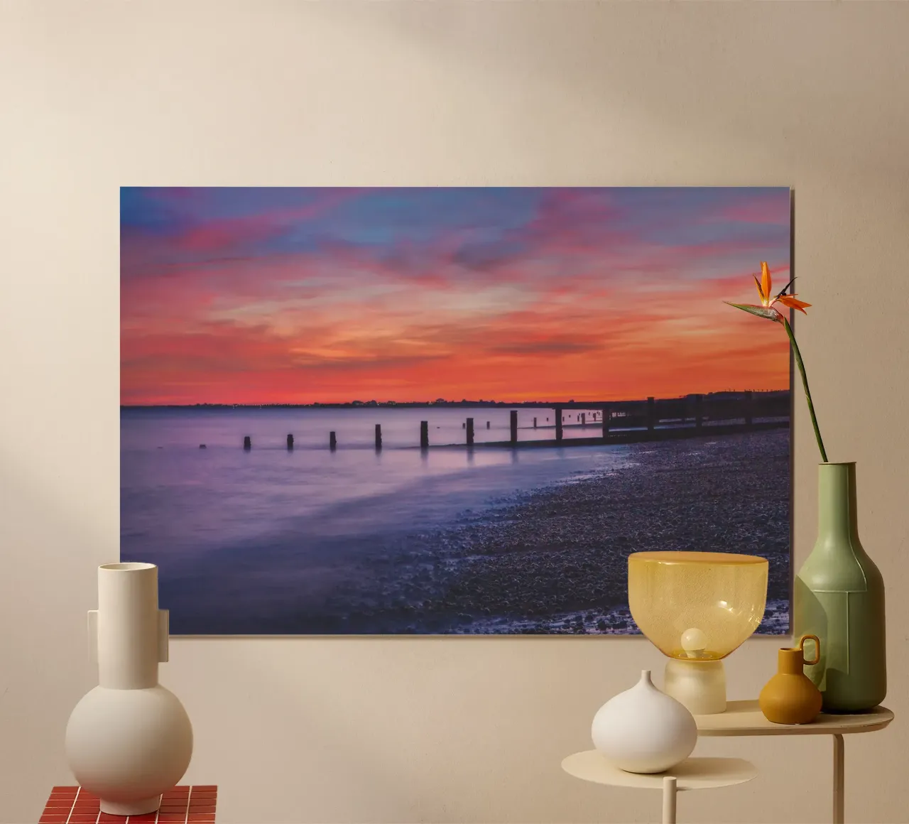 Hythe Sunset carta hahnemühle da Dave Hare Photography