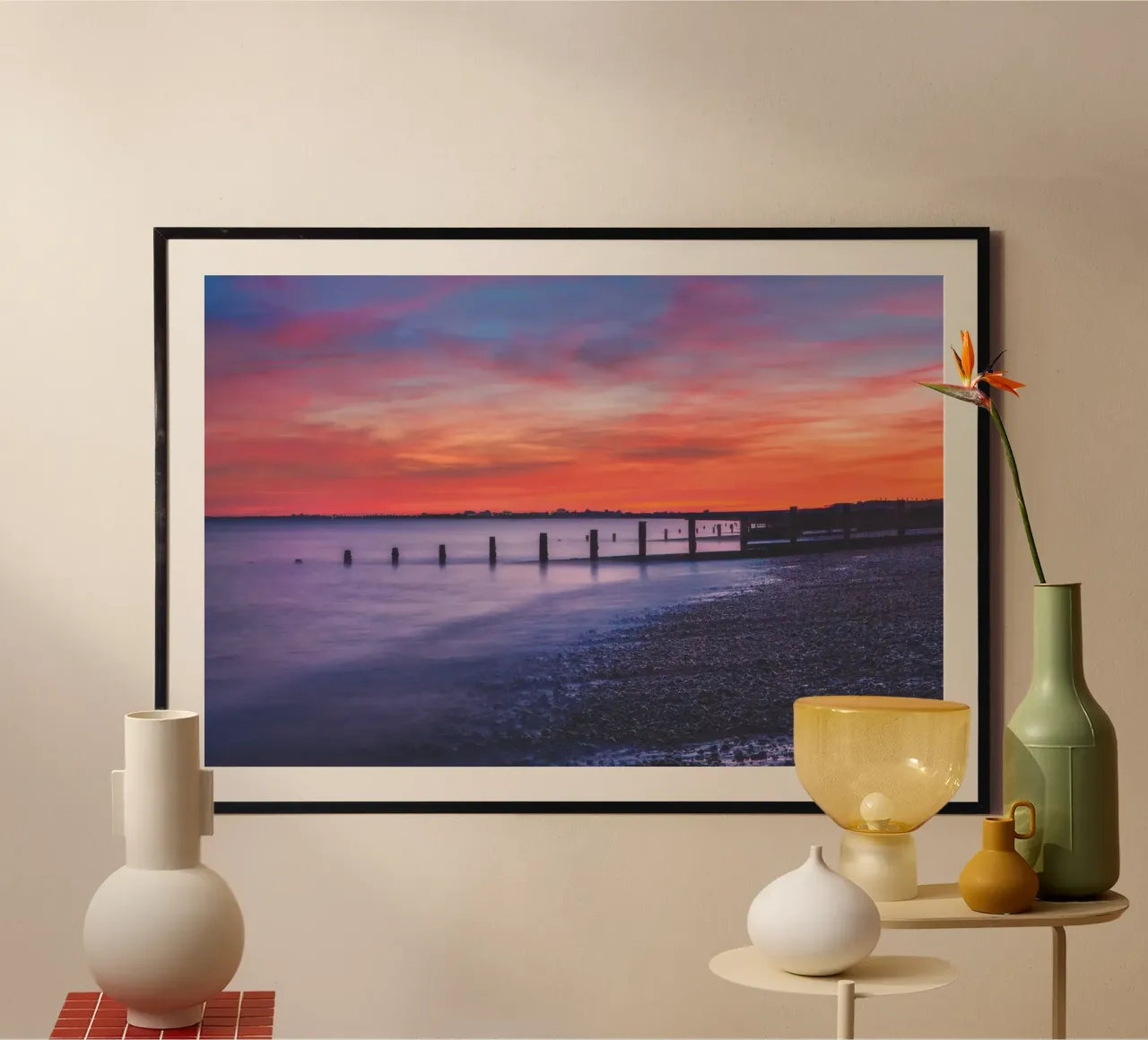 Hythe Sunset carta hahnemühle da Dave Hare Photography