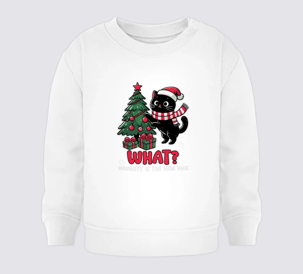 What? Naughty is the new nice felpa neonato da edsonramosart
