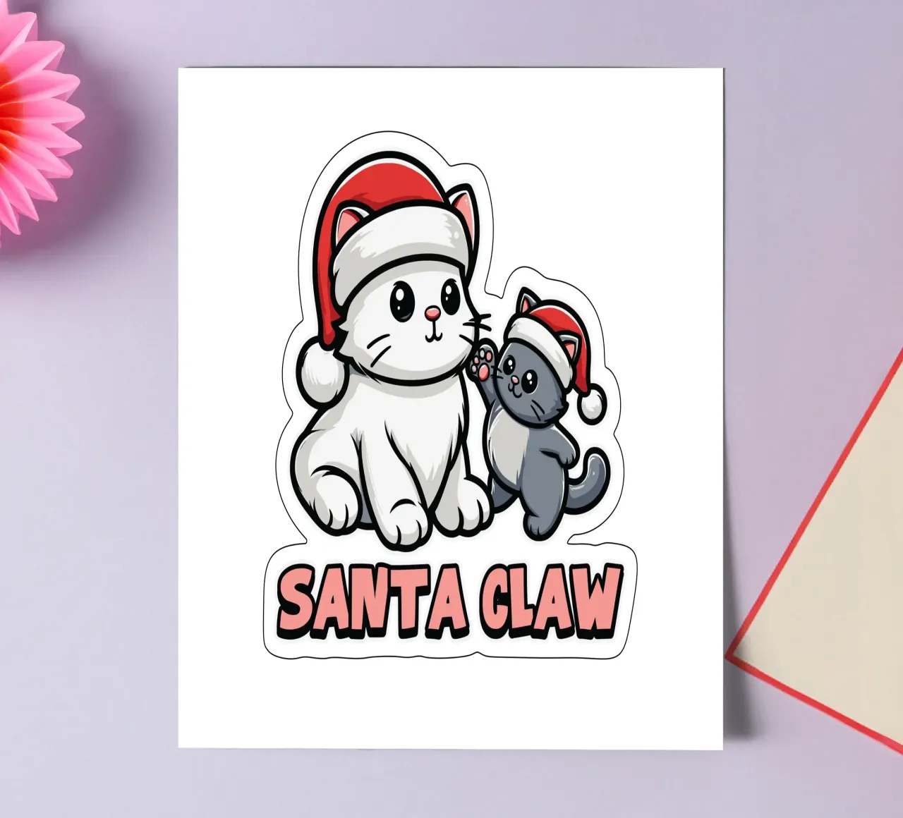 santa claw pack de pegatina de edsonramosart