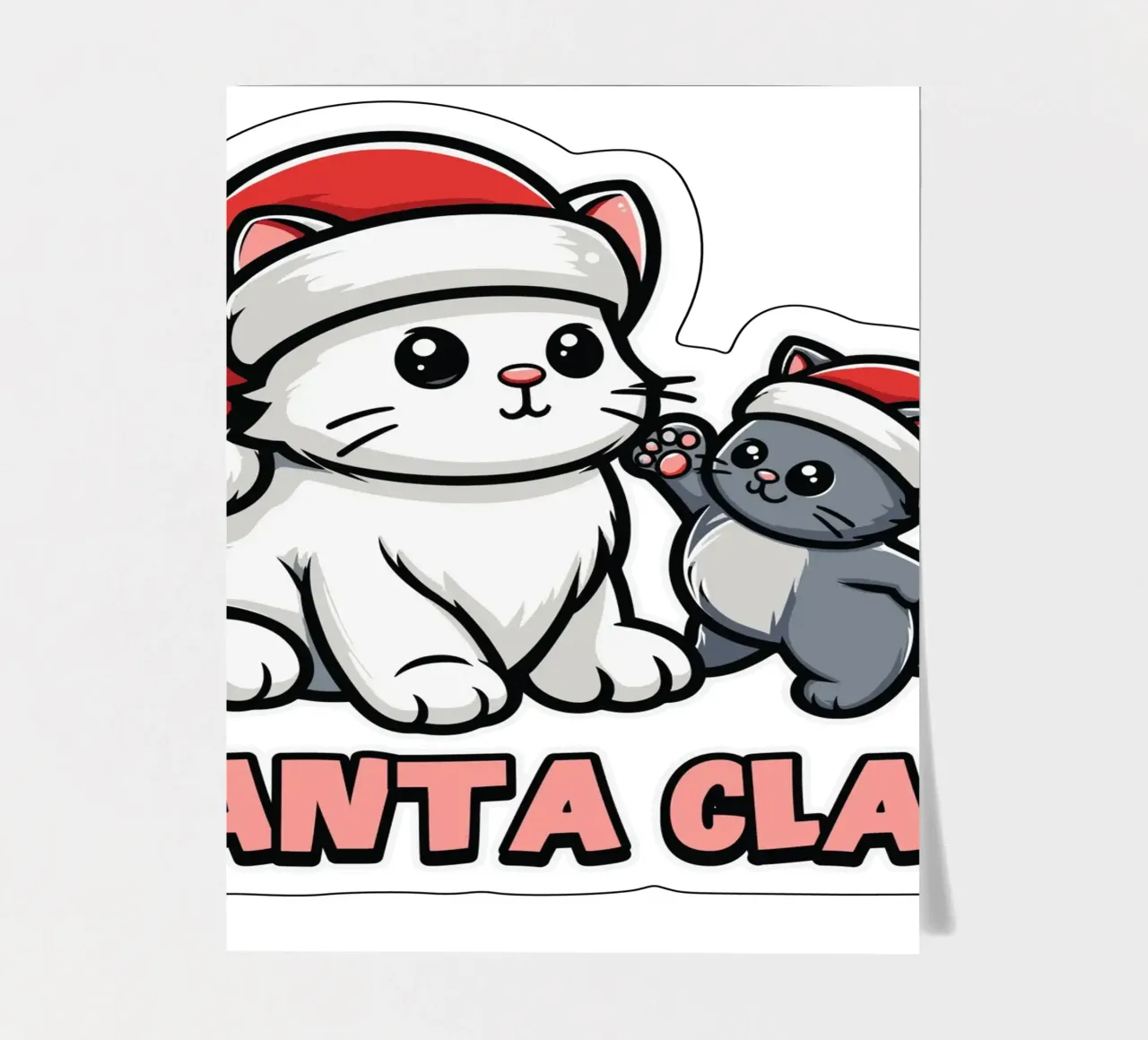 santa claw pack de pegatina de edsonramosart