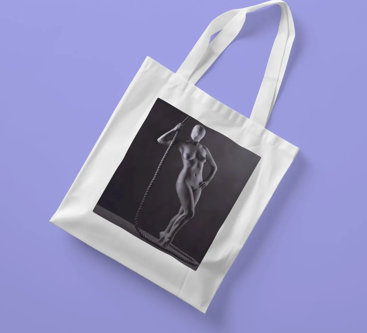 Georgie con la corda borsa in juta da Dave Hare Photography