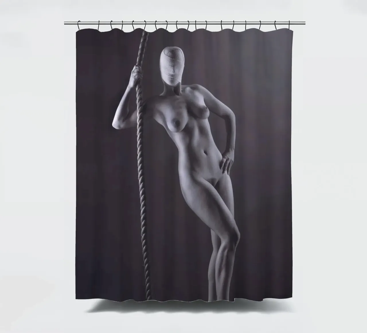 Georgie con la corda tenda da doccia da Dave Hare Photography