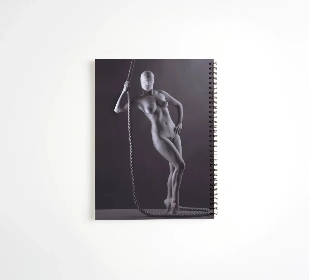 Georgie with rope spiral notebook by Dave Hare Photography