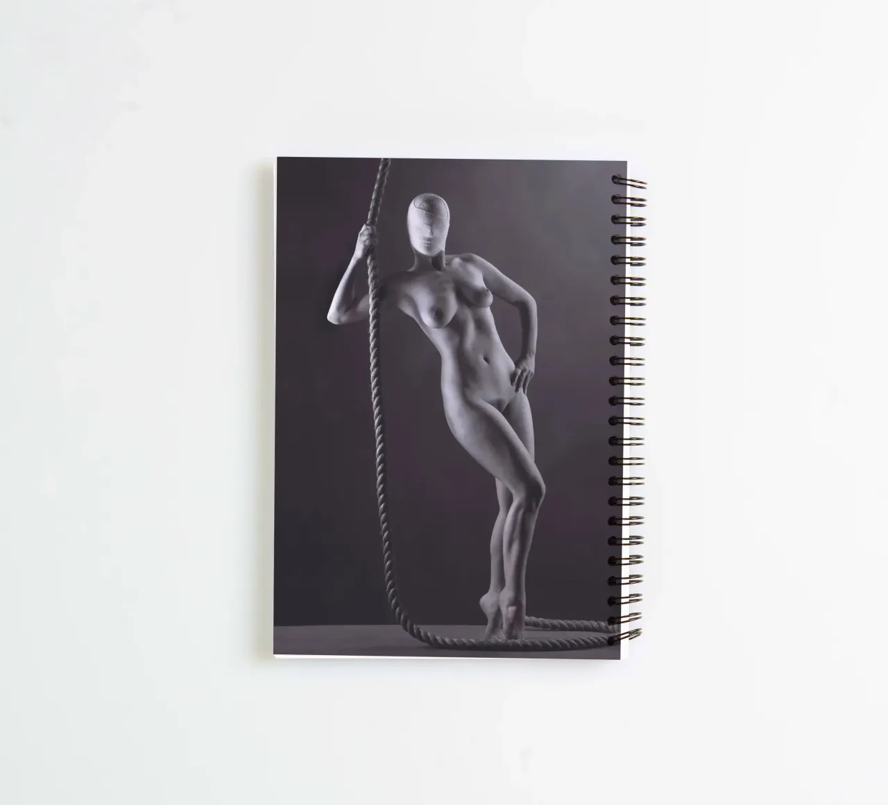 Georgie with rope spiral notebook by Dave Hare Photography