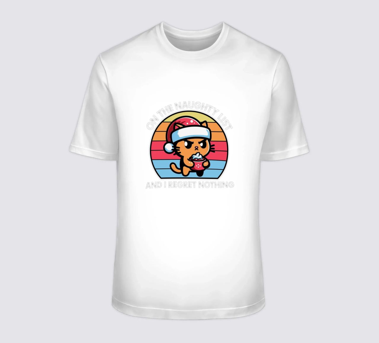 on the naughty list and i regret nothing t-shirt da edsonramosart