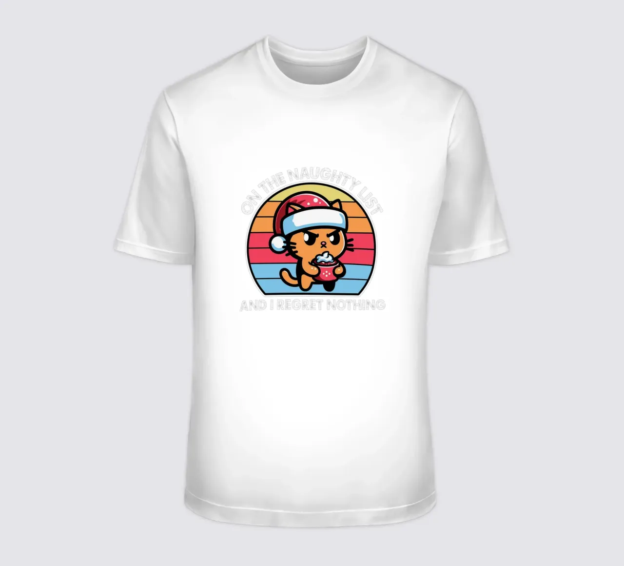 on the naughty list and i regret nothing t-shirt by edsonramosart
