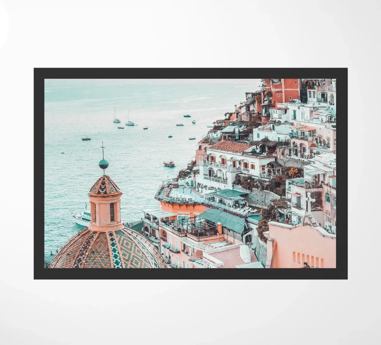 Positano coastal view - Italian idyll doormat by Whole©