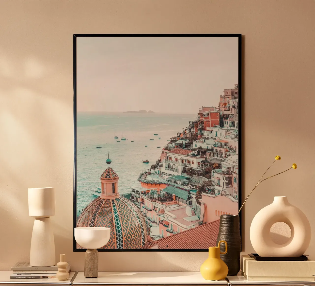 Positano coastal view - Italian idyll poster by Whole©