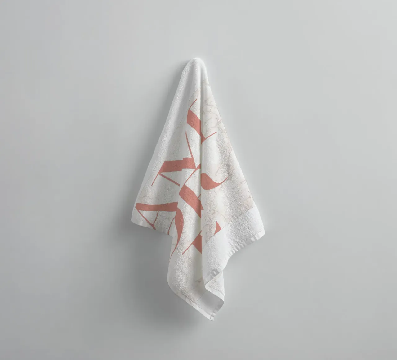Amore - Elegant typography on marble towel by Whole©