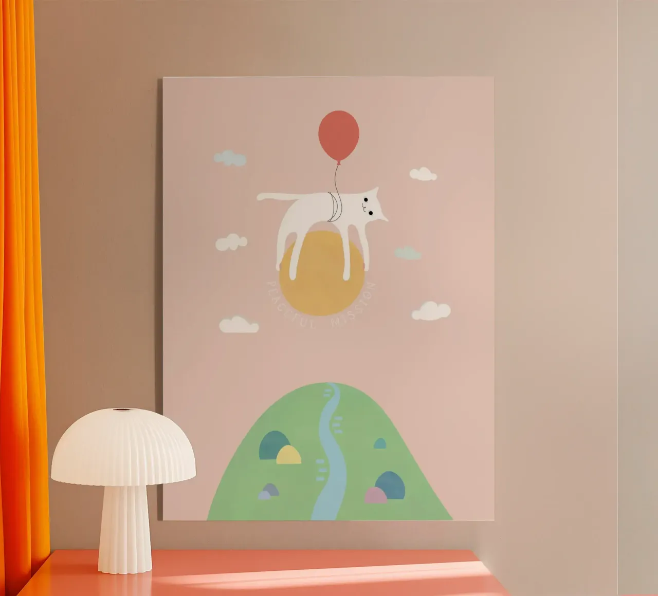 PEACEFUL MISSION CAT plexiglass da natural neutral
