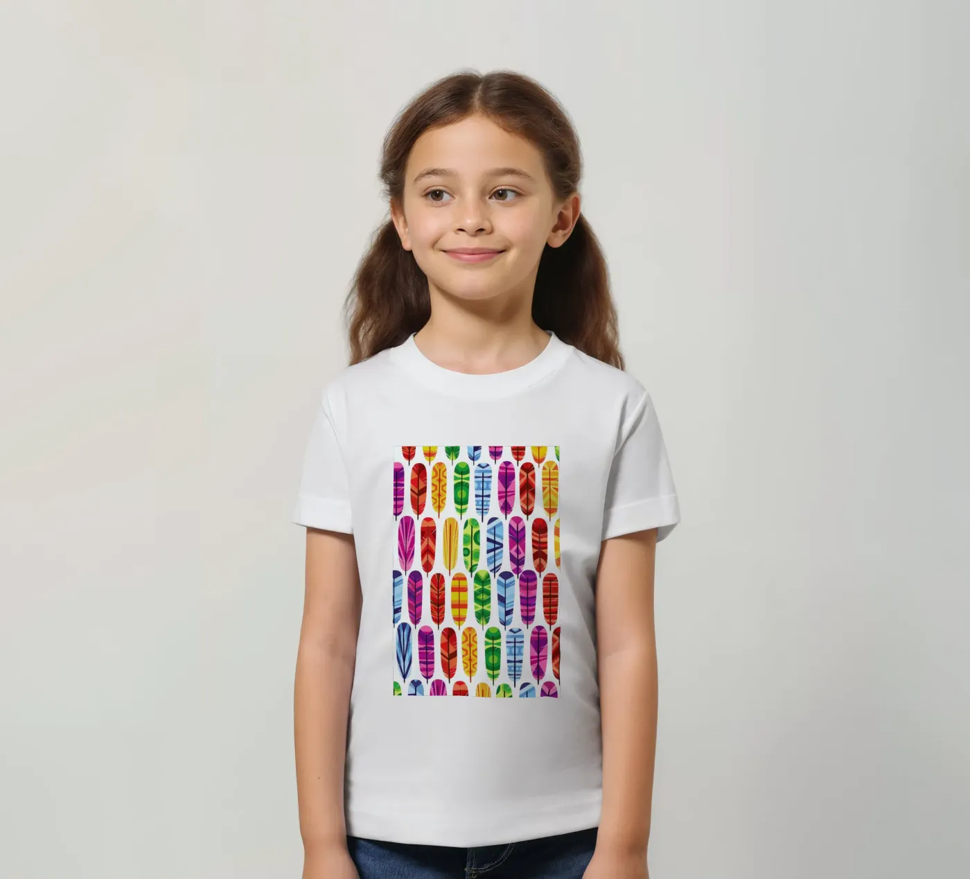 Feathers t-shirt bambini da Chris Wharton