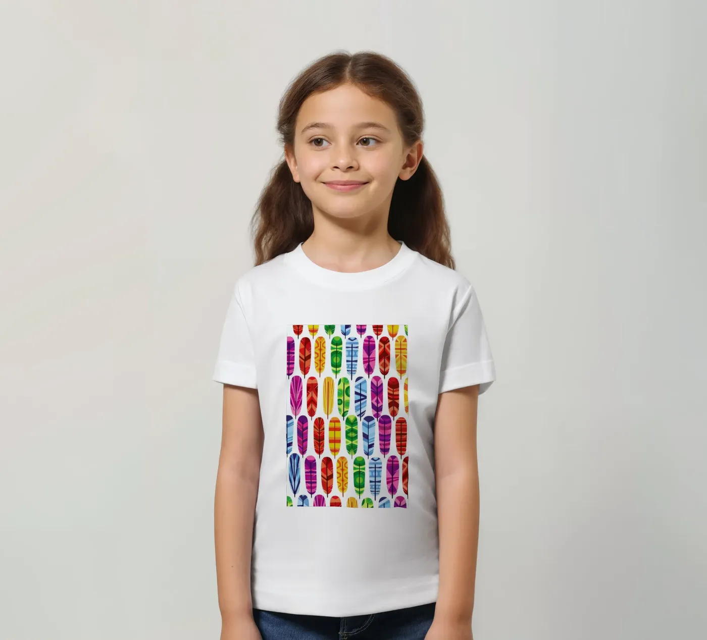 Feathers t-shirt bambini da Chris Wharton