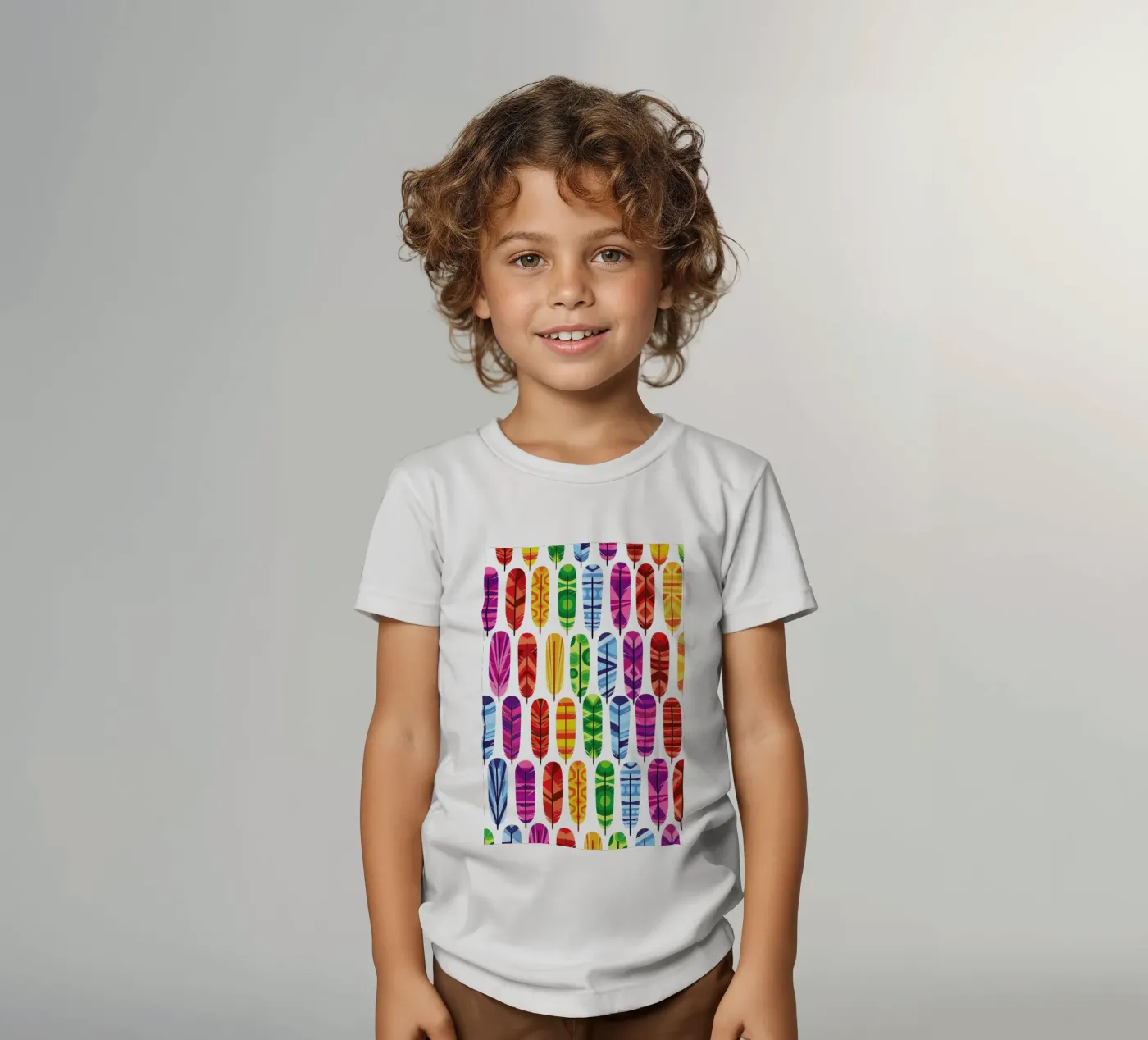Feathers t-shirt bambini da Chris Wharton
