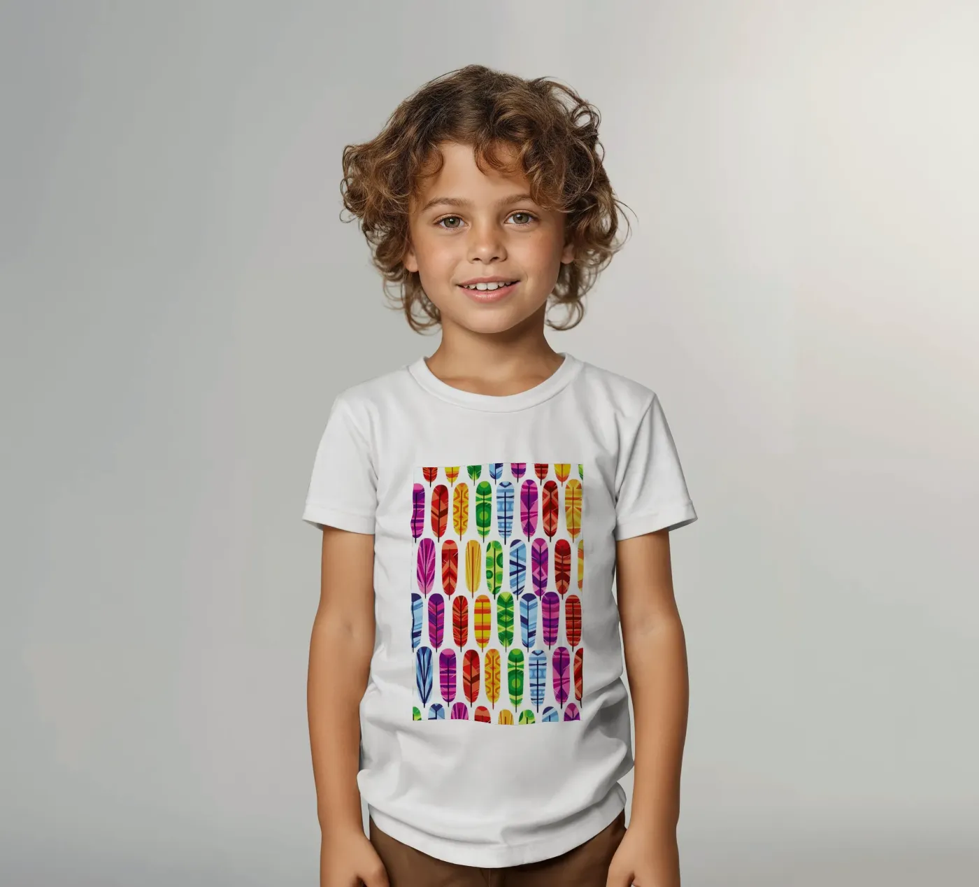 Feathers t-shirt bambini da Chris Wharton