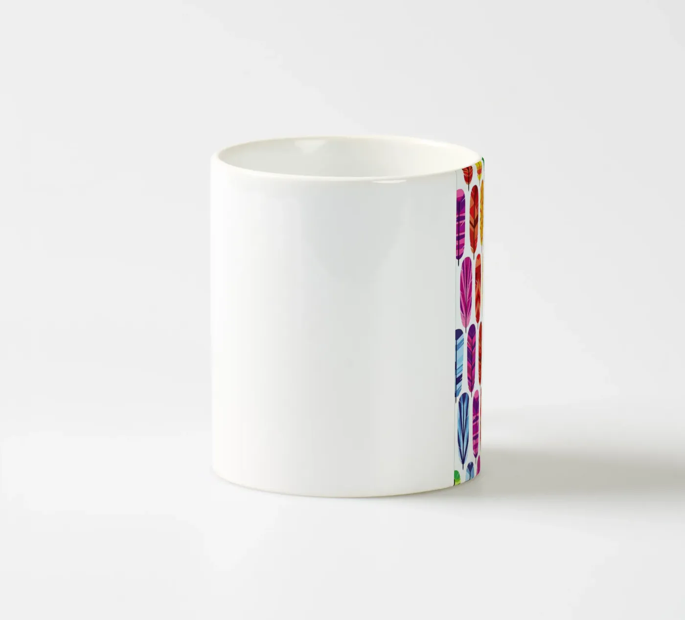 Feathers ceramic mug by Chris Wharton