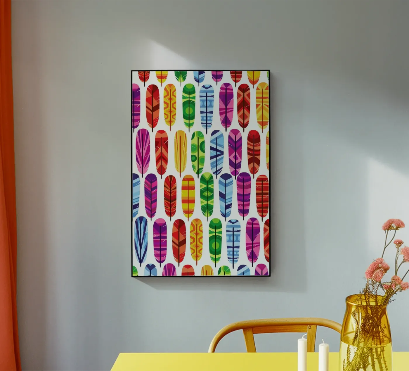 Feathers plexiglass da Chris Wharton