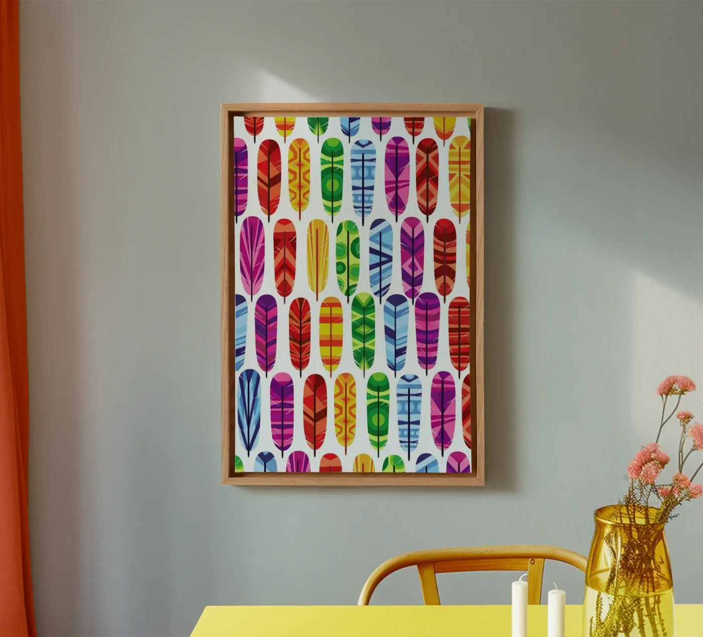 Feathers canvas by Chris Wharton