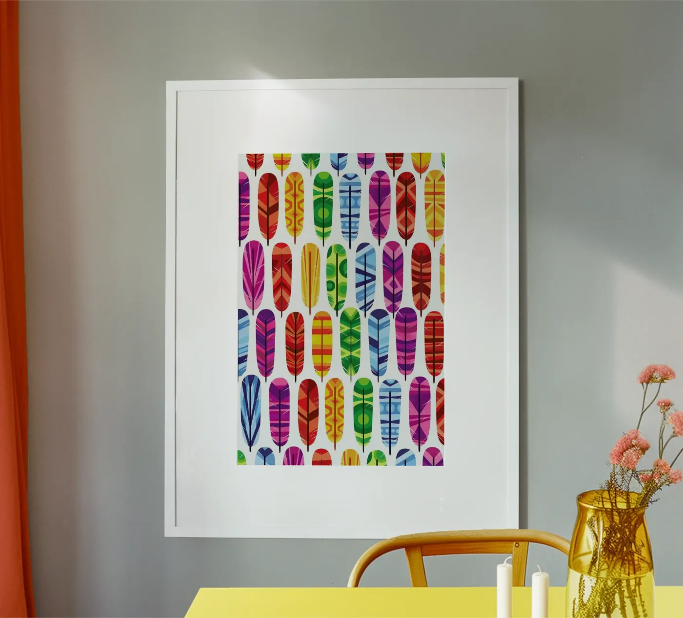 Feathers Poster von Chris Wharton