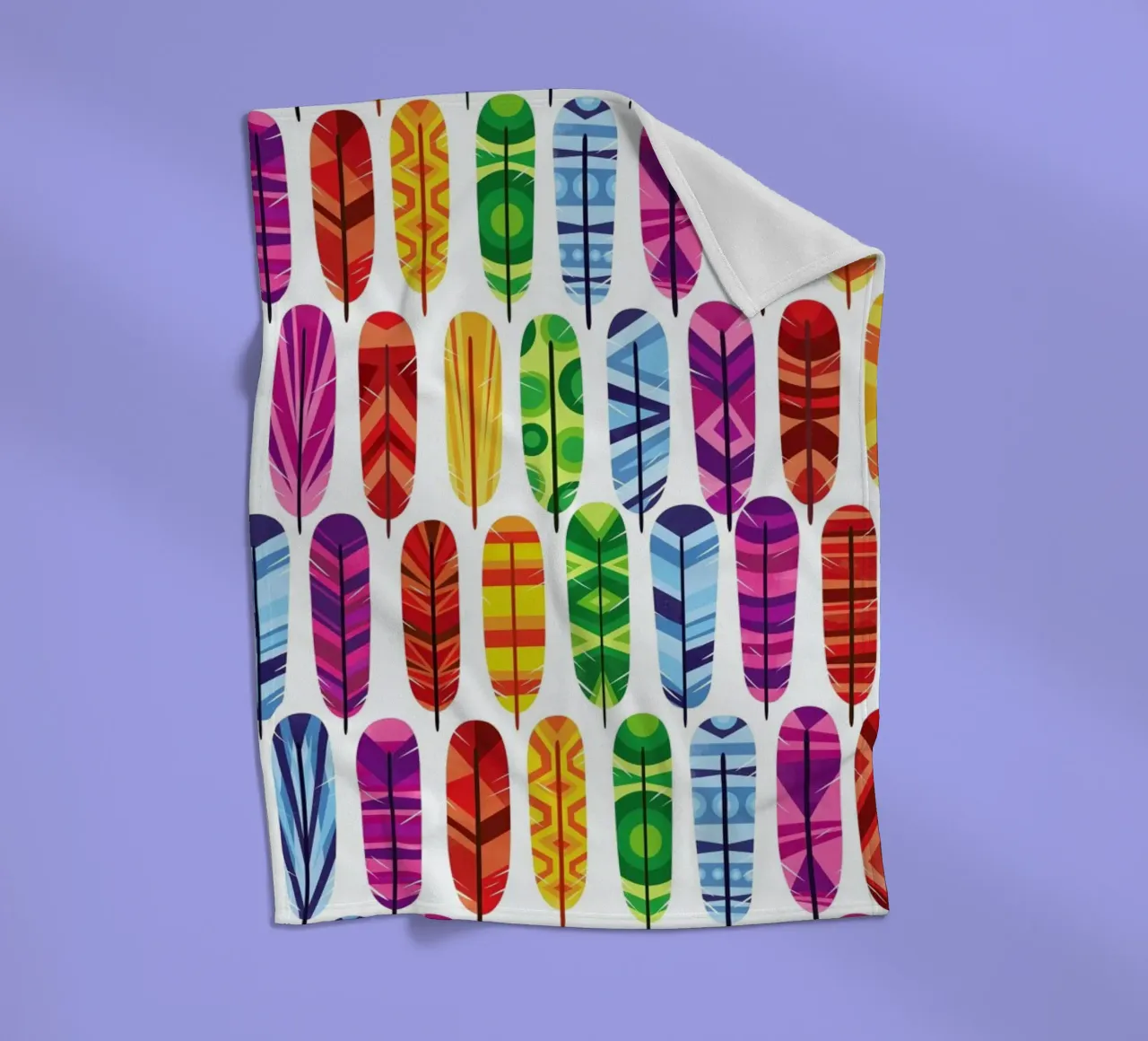 Feathers Fleecedecke von Chris Wharton