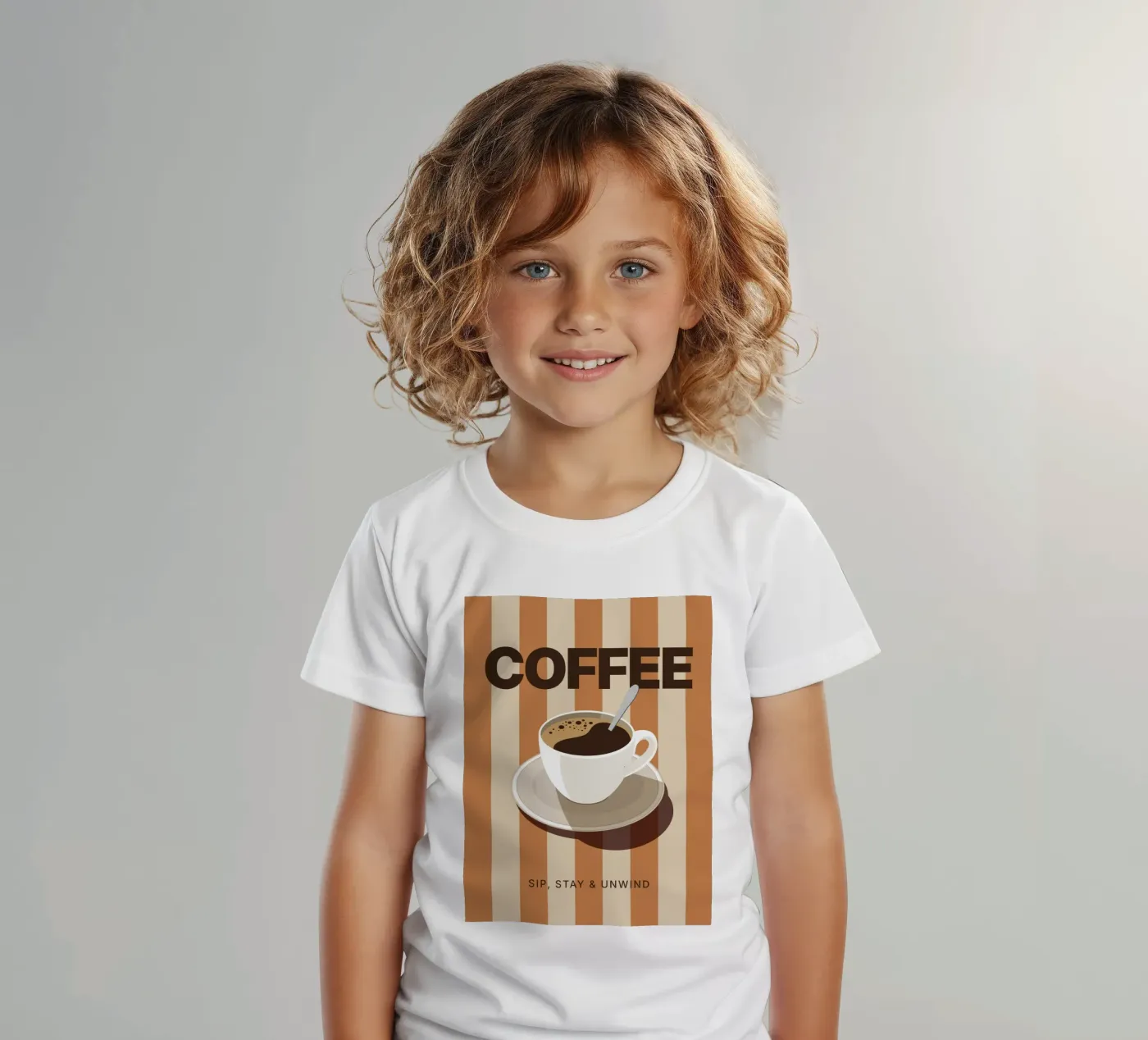 Caffè t-shirt bambini da Tamsen Design