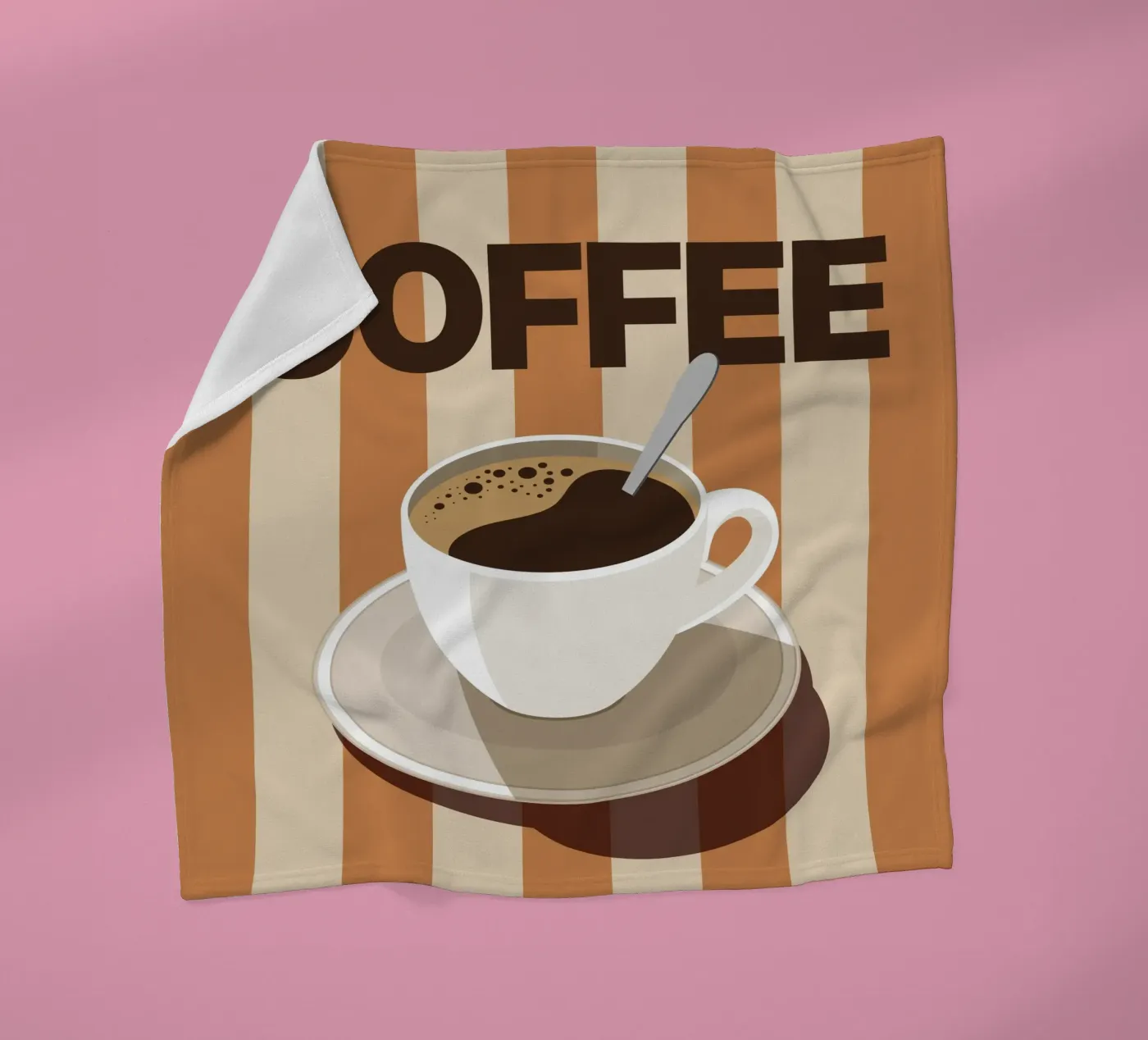 Kaffee Fleecedecke von Tamsen Design
