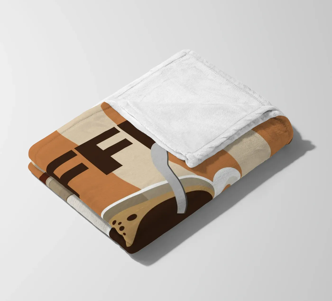 Kaffee Fleecedecke von Tamsen Design