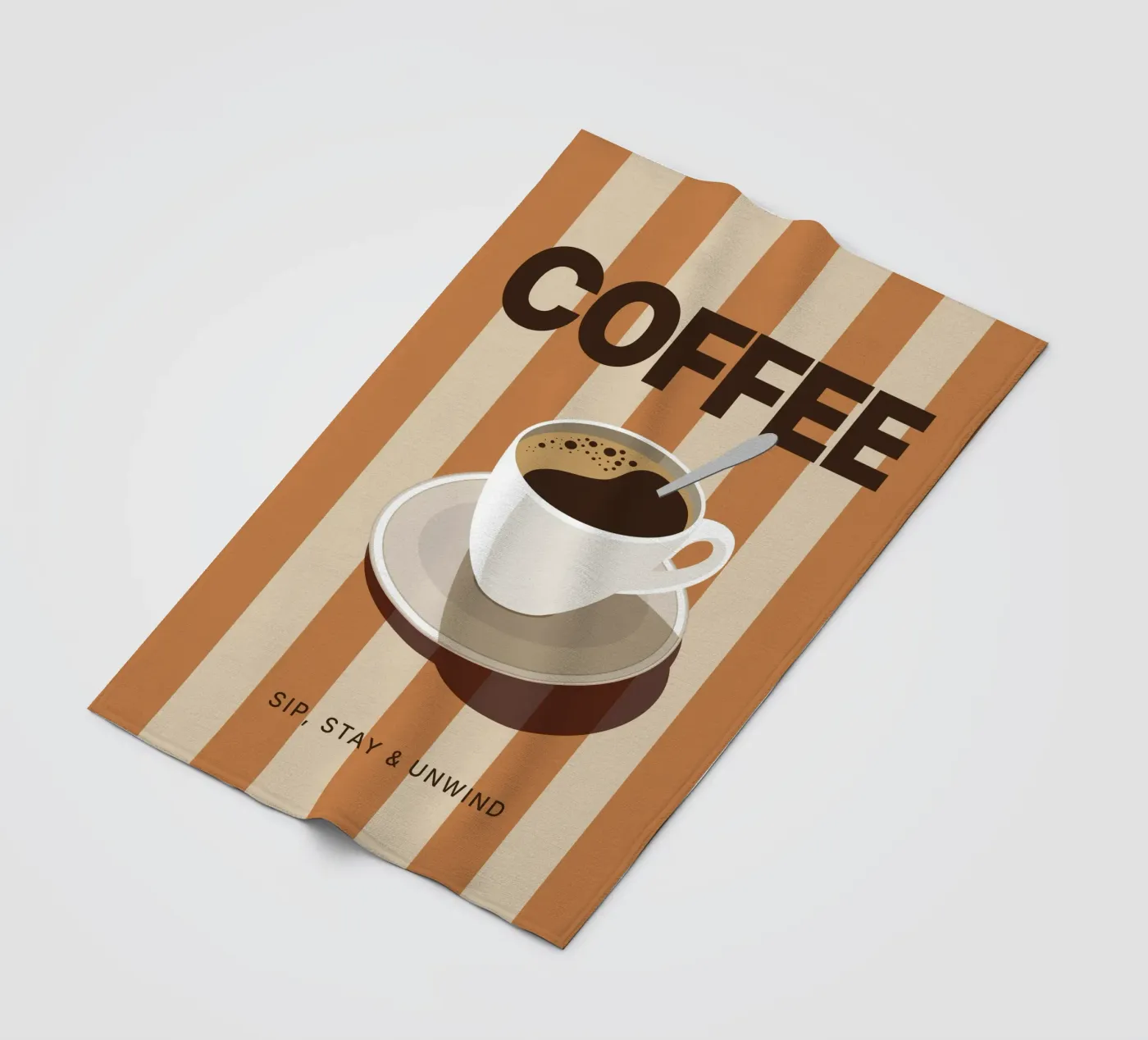 Kaffee Fleecedecke von Tamsen Design