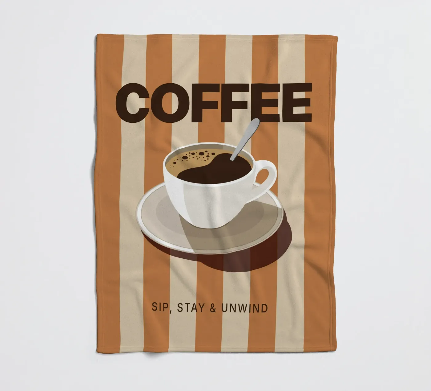 Kaffee Fleecedecke von Tamsen Design