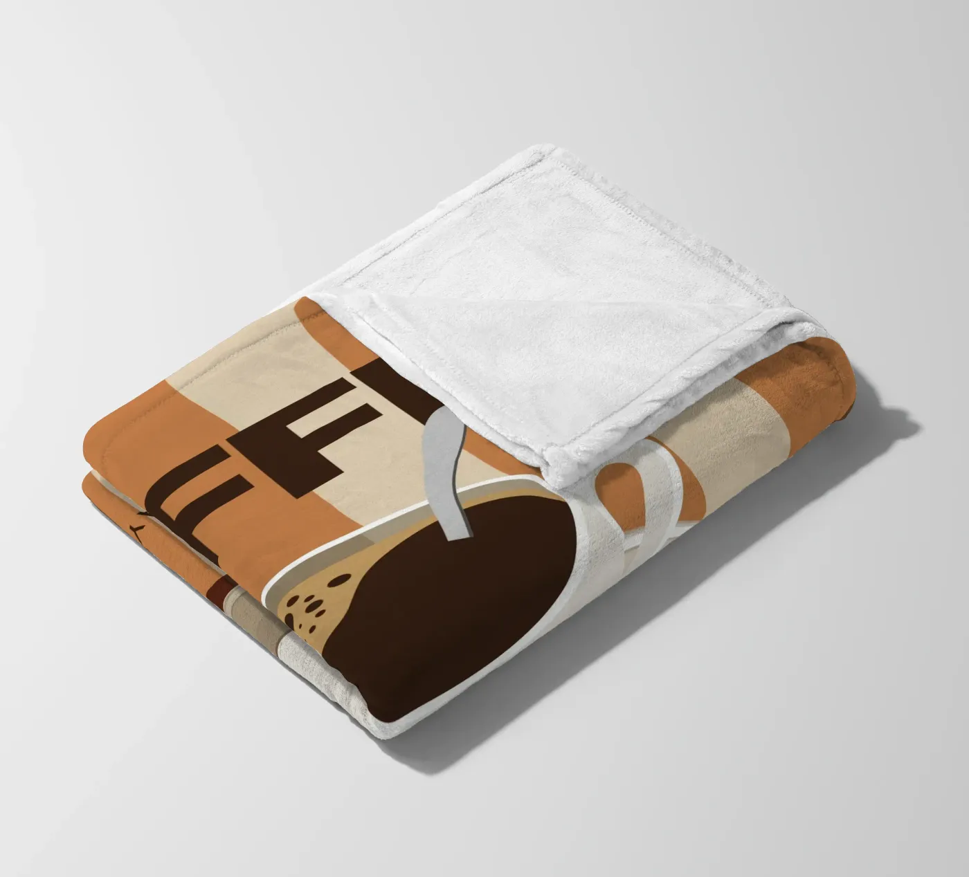 Kaffee Fleecedecke von Tamsen Design