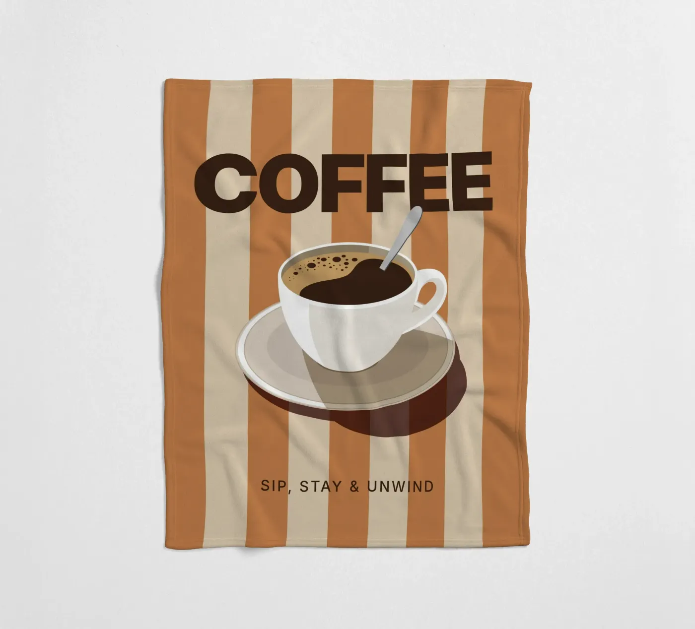 Kaffee Fleecedecke von Tamsen Design