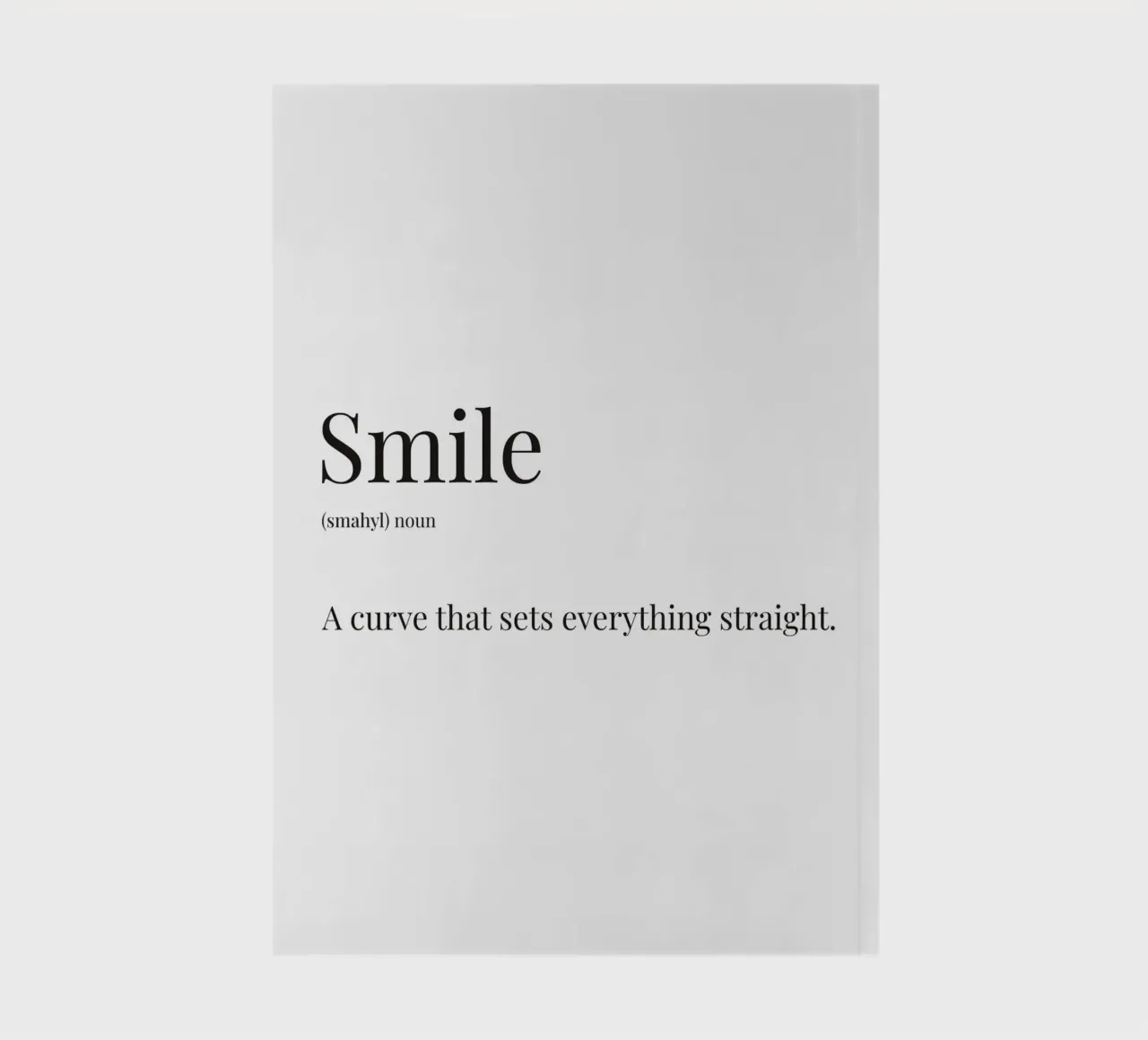 Smile definition notebook by Paigaam Studio