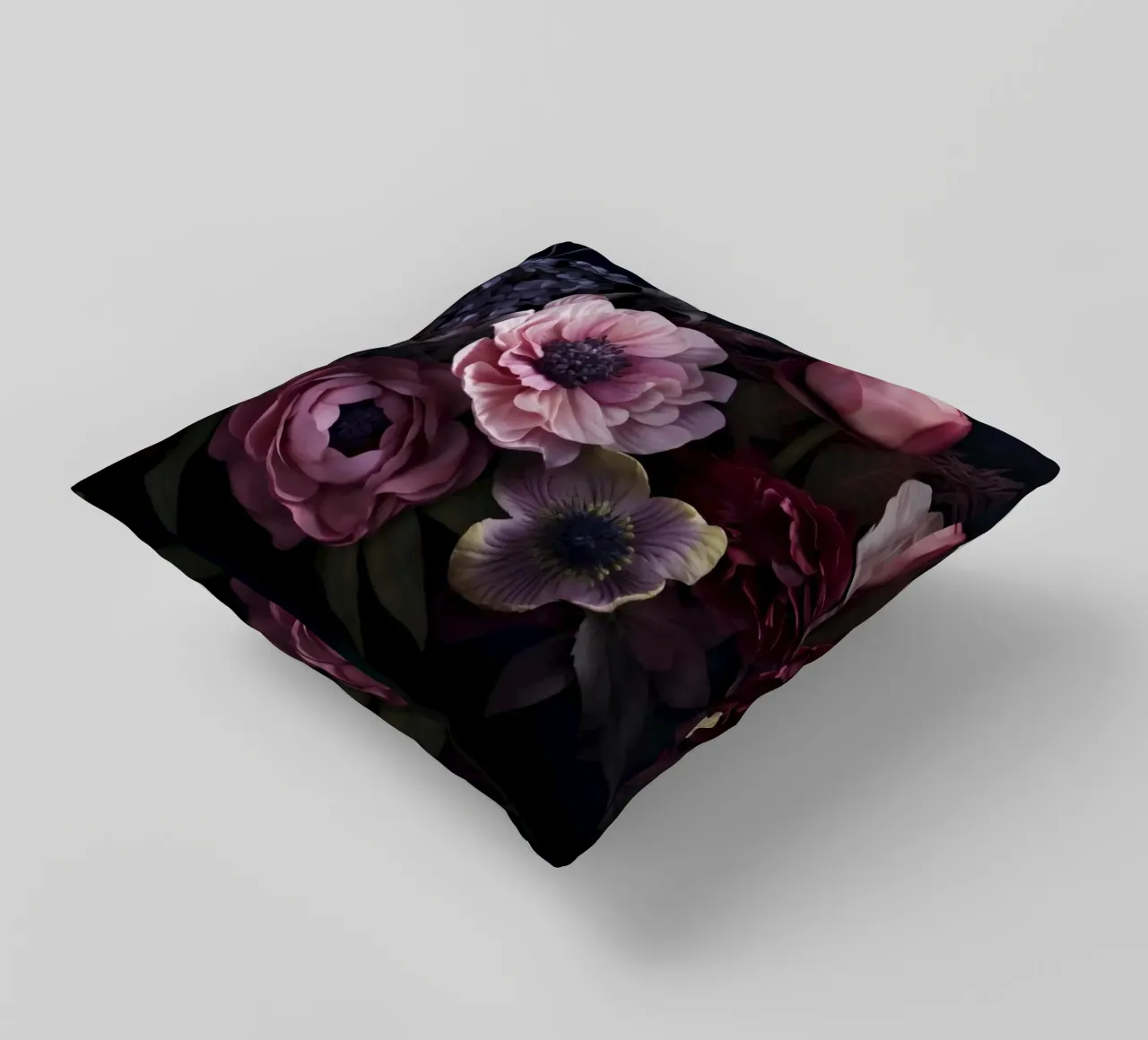 Botanica notturna Vibes rosa malva cuscino da Andrea Haase Floral Passion