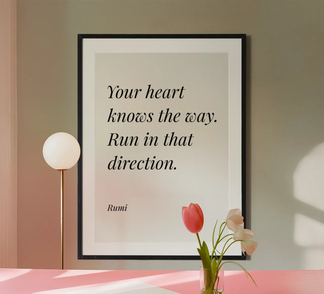 Il tuo cuore conosce la strada da percorrere in quella direzione. carta hahnemühle da Paigaam Studio