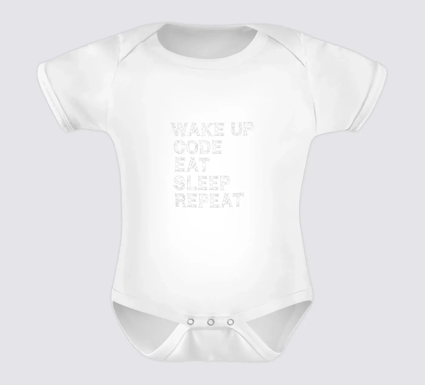 Wake up. Code. Eat. Sleep. Repeat. body bébé de Happy Eagle