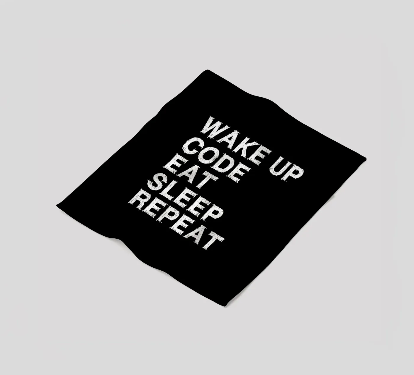 Wake up. Code. Eat. Sleep. Repeat. Fleecedecke von Happy Eagle