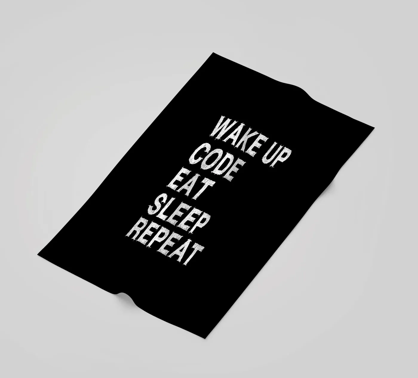 Wake up. Code. Eat. Sleep. Repeat. telo mare da Happy Eagle