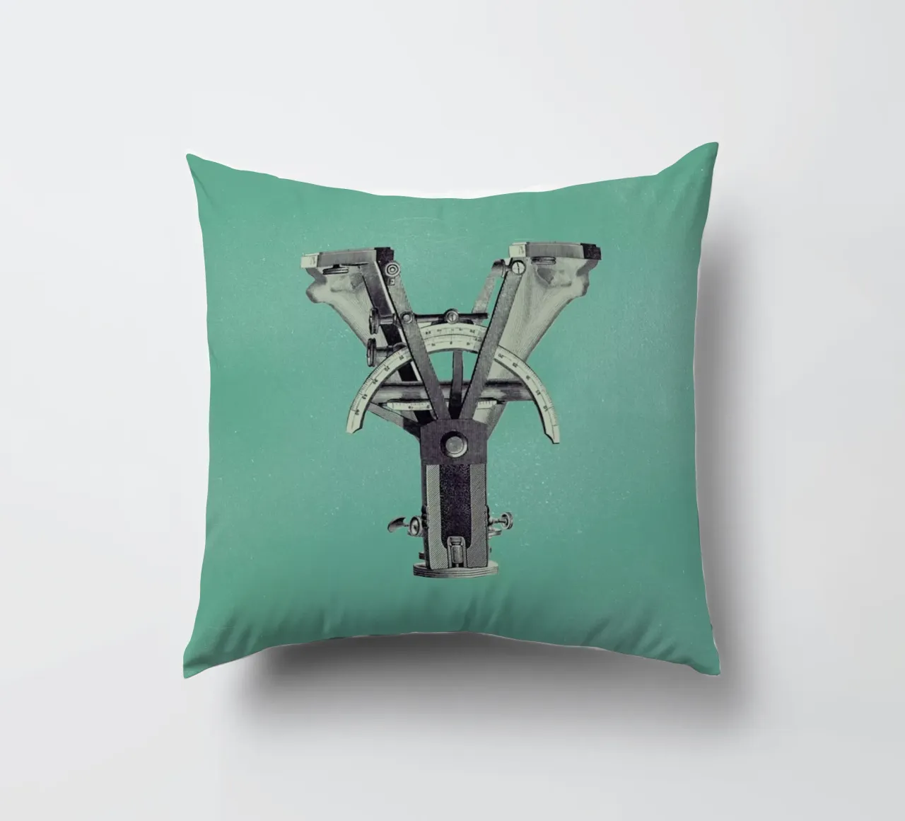 Steampunk Alphabet Letter Y decorative cushion by Birgit Palma