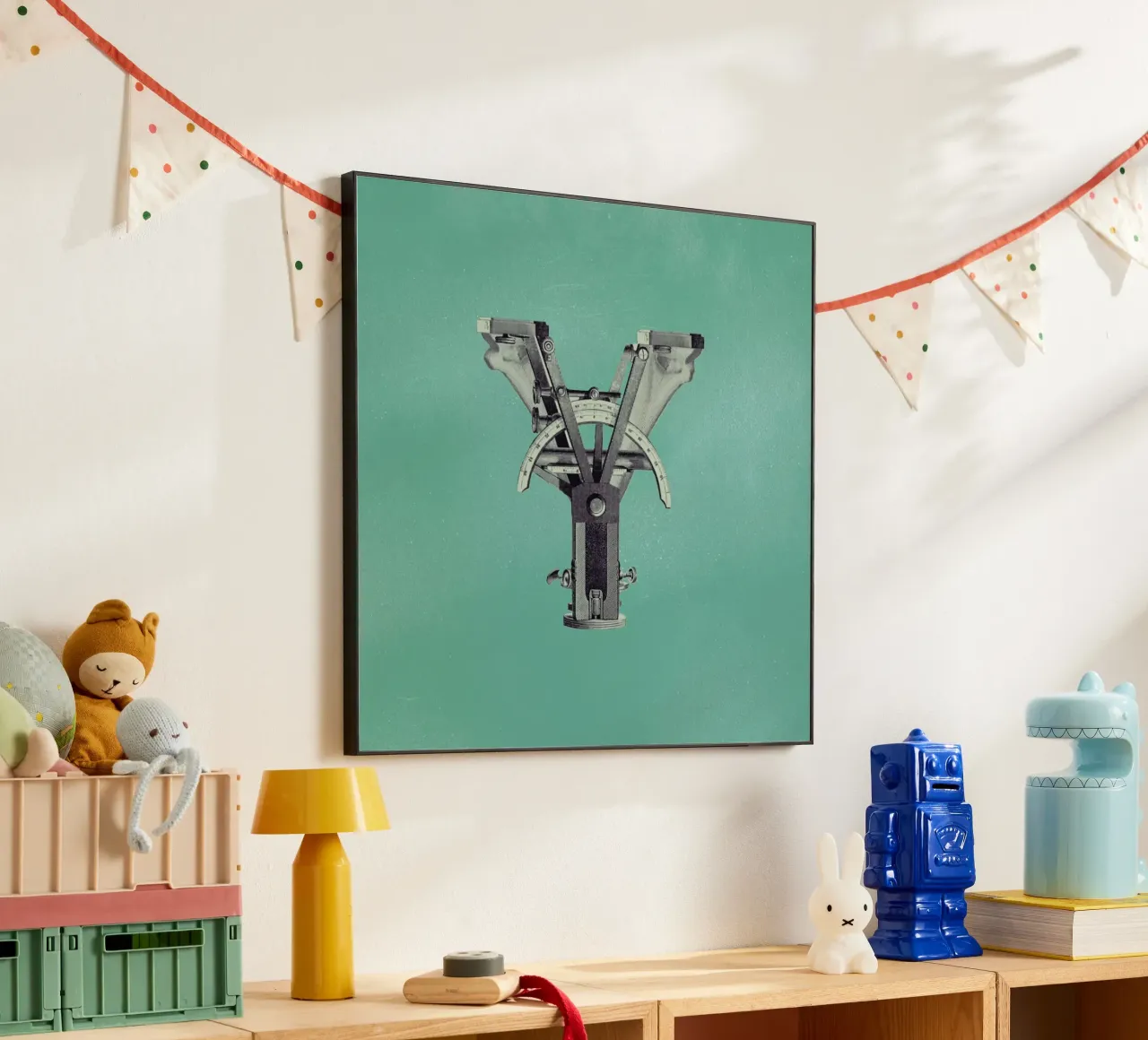 Steampunk Alphabet Letter Y alluminio dibond da Birgit Palma