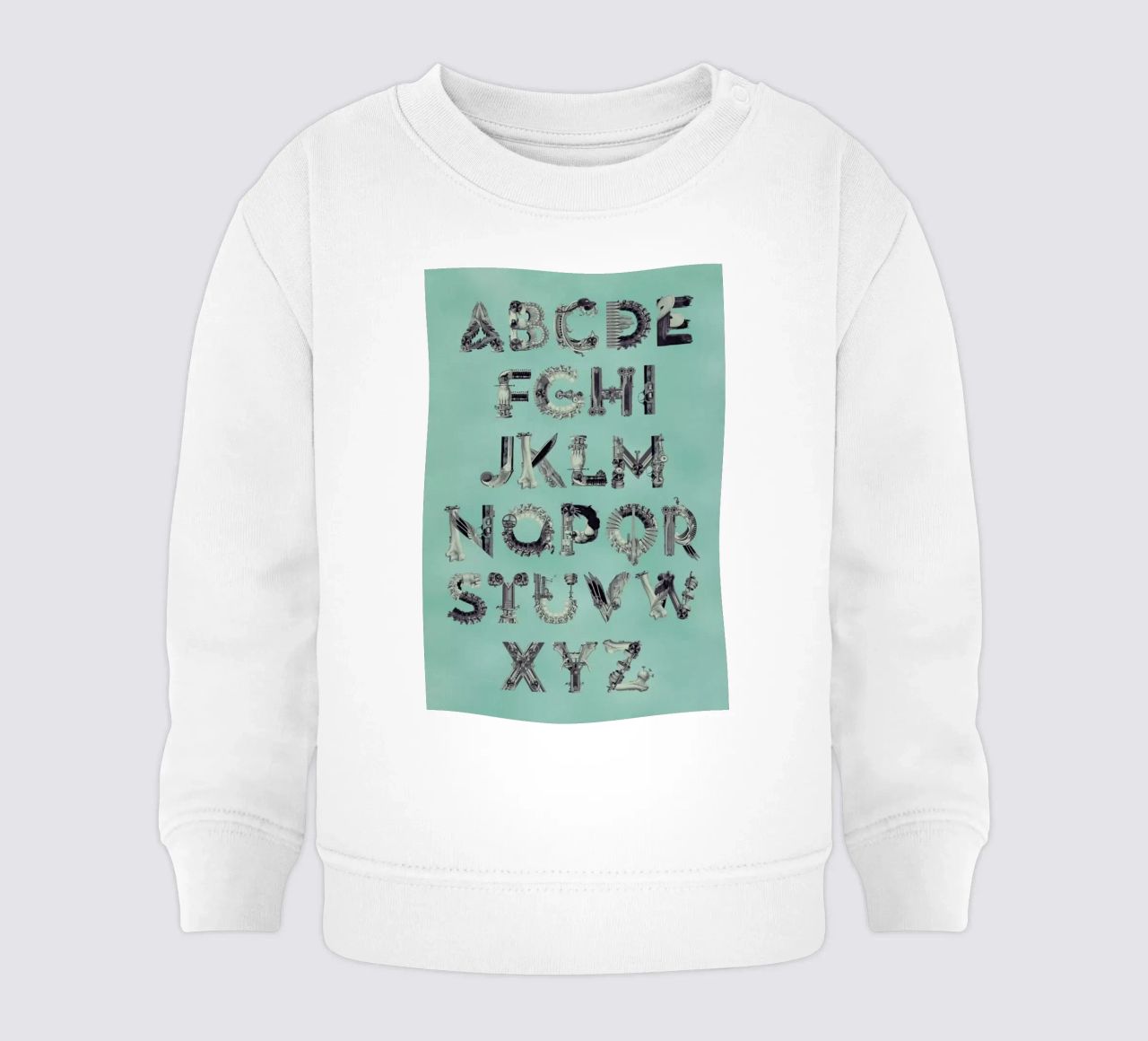 Steampunk Alphabet A-Z sudadera de bebé de Birgit Palma