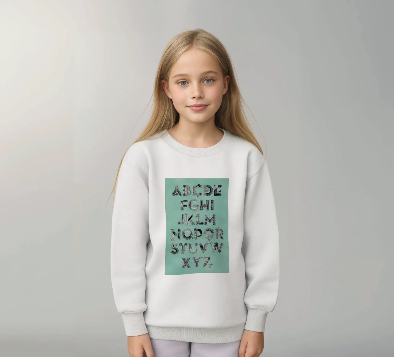Steampunk Alphabet A-Z sudadera para niño de Birgit Palma